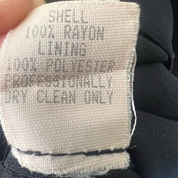 Mica Vintage 90s Moth & Floral Black Midi Dress Lined Waist Tie Gold Red S/M 4 - Picture 5 of 6